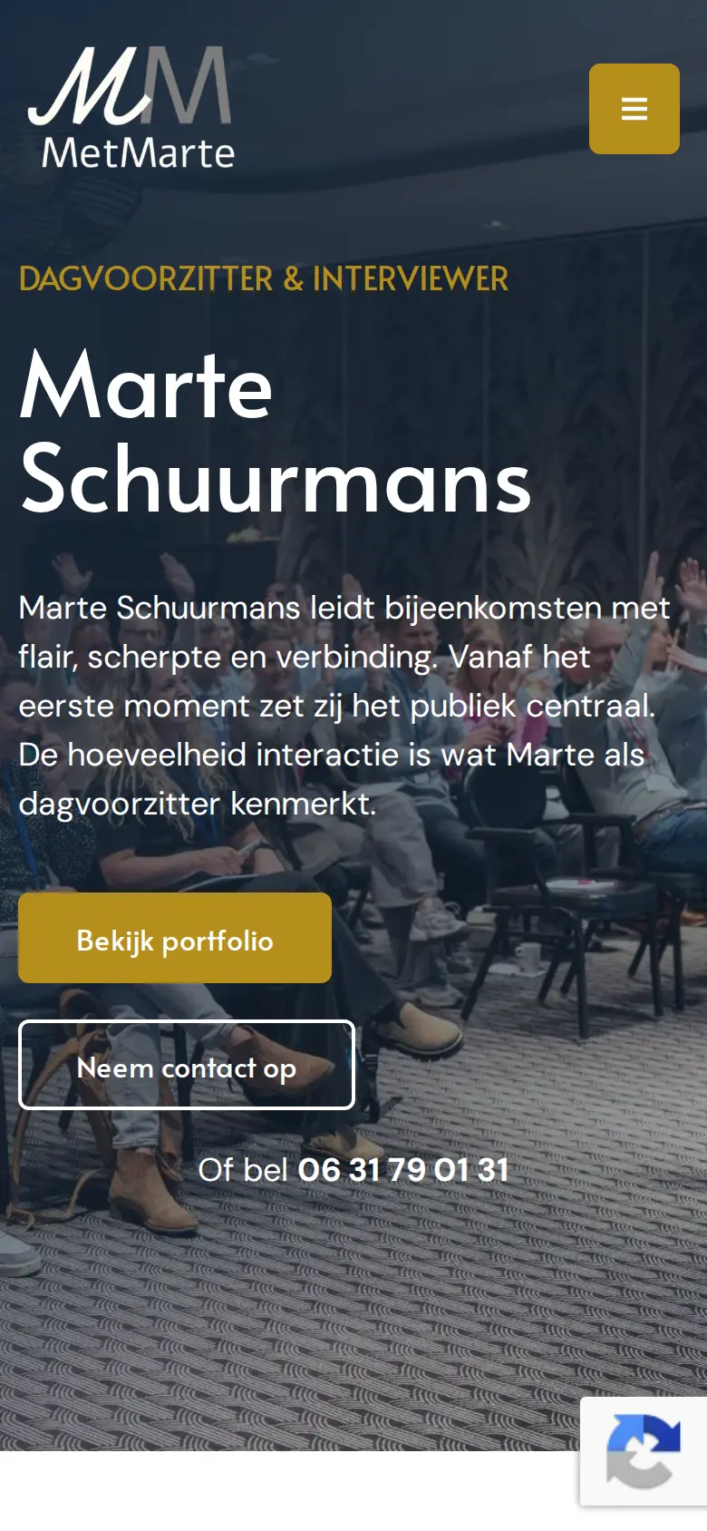 Webshop van Met Marte op smartphone