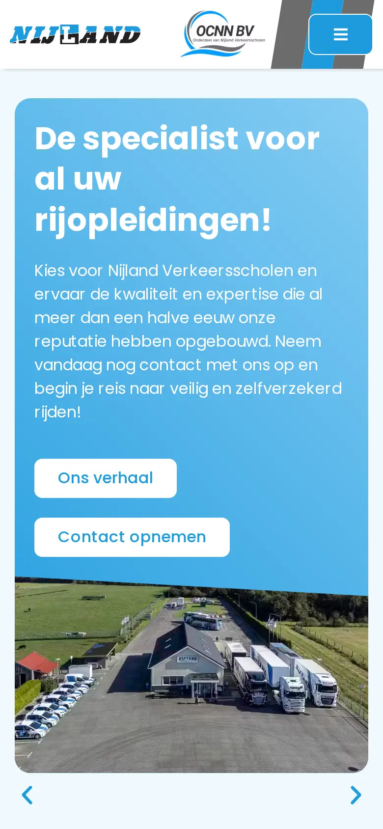 Het bewijs op de homepage